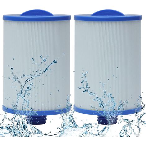 Lot de 2 cartouches filtrantes de rechange pour spa Pleatco - Compatible avec UNICEL 6CH-940 pour FILBUR FC-0359 et Pleatco PWW50P3 (1/5)