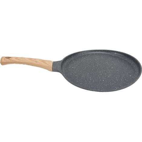 Poêle à frire antiadhésive avec revêtement en pierre médicale, en alliage d'aluminium moulé sous pression intégré, pour le petit-déjeuner (1/5)