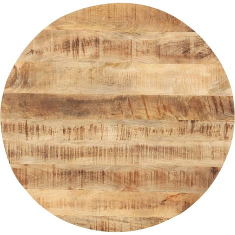 Superficie de mesa redonda madera maciza de mango 25-27 mm 40cm