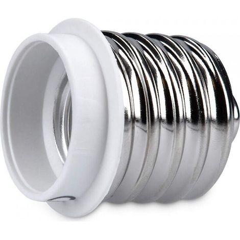Adaptador de casquillo E40 a E27 – Paquete de 10 adaptadores cerámicos resistentes al calor para bombillas LED y halógenas