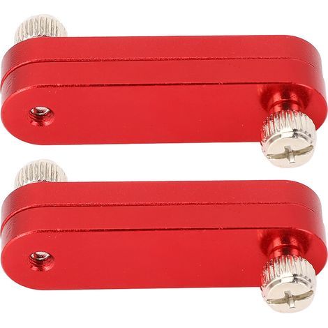 Bloc de positionnement de règle en alliage d'aluminium, limite réglable rouge, 2 pièces (1/5)