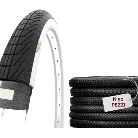 Copertoni Graziella 20 x 1.75 50 Pneumatici BiancoNeri Stradali per City Bike Bambino Bici Bimbo 20 Ecovelo