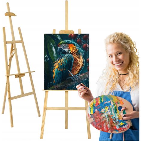 Cavalletto da pittura in legno. Cavalletti da pittura per bambini e adulti.