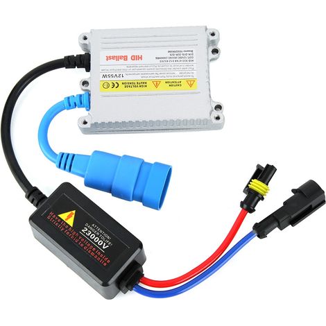 Kit de phares au xénon H7 8000K 12V/55W avec ballast argenté ultra-mince et phares au xénon HID H7 (1/5)