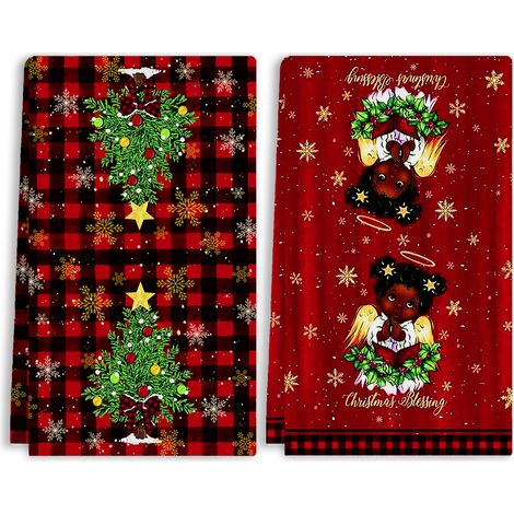 Nouveauté, promotion, serviette imprimée pour Noël, petite serviette absorbante pour la cuisine, serviette pour les mains (1/5)