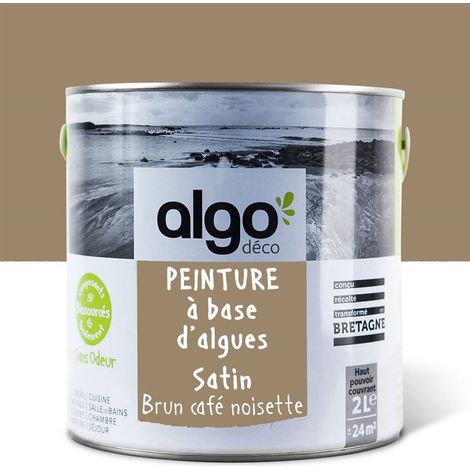 Peinture écologique Algo - Satin - Brun café noisette - 2L (1/5)