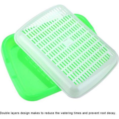 Semence Sprouter Plateau Durable Hydroponique Panier Pépinière Plateau Graine Pépinière Pot Fleur Légume Graine Cas (1/4)