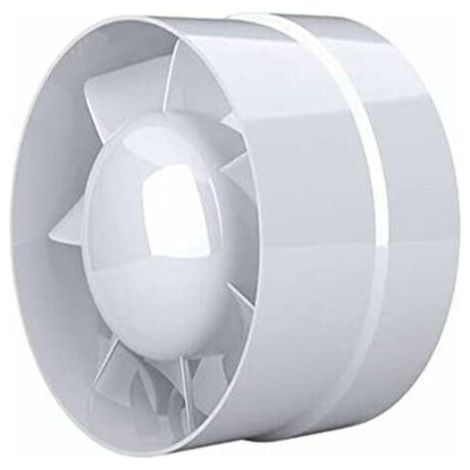 Ventilateur Extracteur d'air, économique 100mm, 12W/130m³, extracteur axial conduit en ligne : salle de bain, cuisine, cave (1/5)