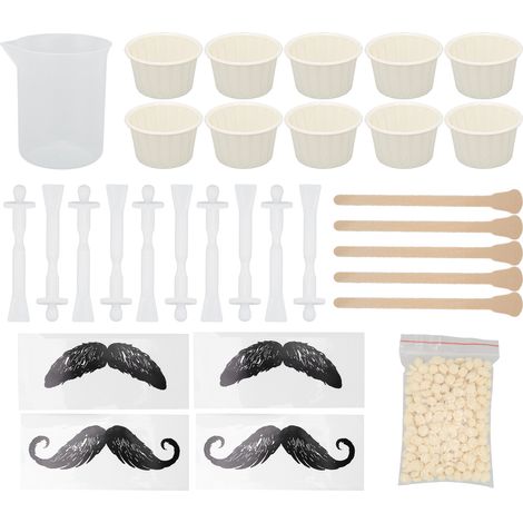 Kit d'épilation du nez à la cire douce pour la peau et efficace, avec bâtonnets de cire pour l'épilation des poils du nez (1/5)