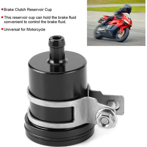 Modifizierter universeller Bremsflüssigkeitsbehälter für Motorräder, schwarz (1/4)