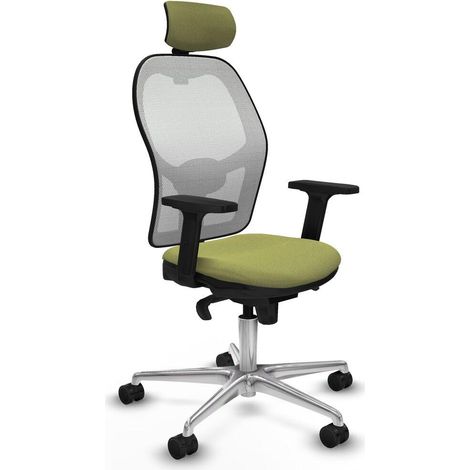 piqueras-y-crespo Chaise de bureau ergonomique vert olive (1/3)