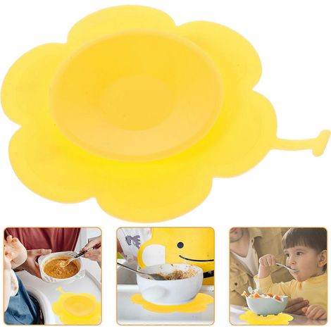 Tapis de table antidérapant en silicone pour bébé, avec ventouse pour 1 bol (1/5)
