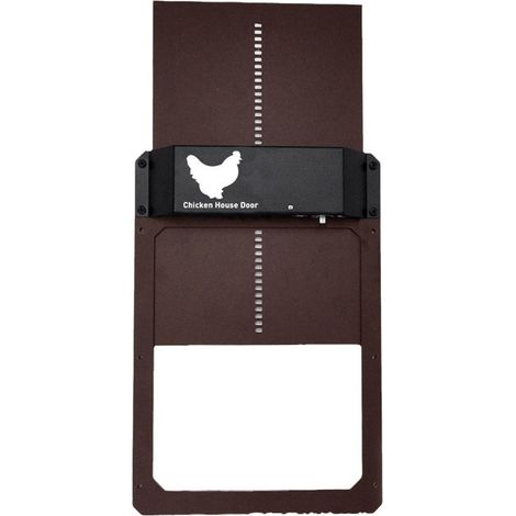 Puerta Automática Para Gallinero - IP44 Resistente Al Agua - ABS Exterior - Para Pollos Y Patos - 1 Unidad (1/5)