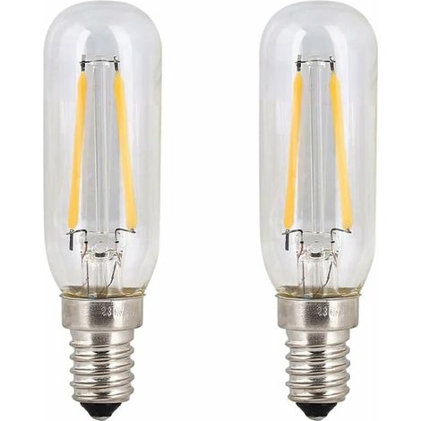 Lot de 2 ampoules LED 4W SES pour hotte aspirante E14 Blanc froid 6000K T25 Ampoules à filament de tube 40W Remplacement à incandescence Petite vis Edison Appareil non dimmable pour hotte-LIAIKI (1/5)