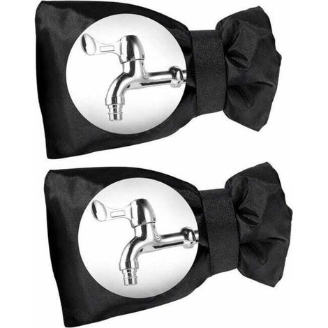 Outdoor tap covers - Frost-resistant tap protectors - Windproof and waterproof - Suitable for winter - 15 cm x 21 cm - 2 pieces