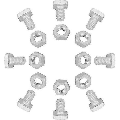 100 pièces de boulons et écrous M6 x 12 mm pour serre, boulons et écrous à tête carrée, kit de réparation pour serre, pièces de rechange, fournitures de jardinage (1/5)