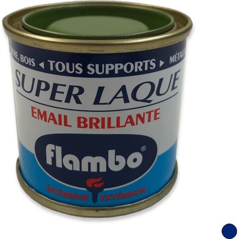 Peinture Super Laque Brillante FLAMBO, 50 ml BLEU ROI