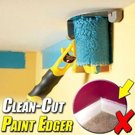 Máquina de pintura de bordes con rodillo y brocha para pintar paredes y techos (1/5)