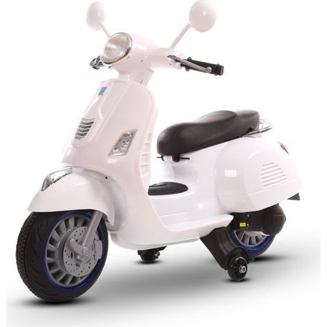 Scooter électrique LT858 pour enfants HAPPY deux vitesses monoplace 6 / 12V  Couleur: Blanc