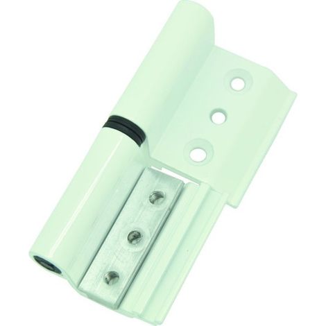 Bisagra Carpinteria Metalica Aluminio Blanco 6813 Izq