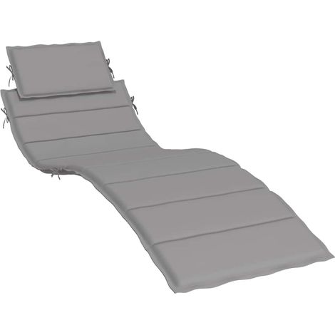vidaXL Coussin de chaise longue gris 186x58x4 cm tissu oxford (1/5)