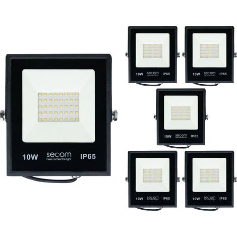 Confezione da 6 proiettori a LED Tenko Plus da 10 W, 1000 lm, IP6