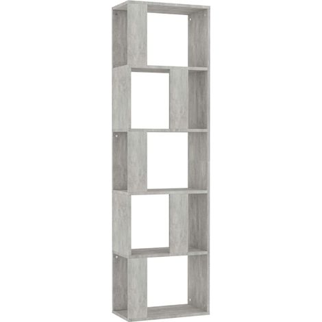 Maison Exclusive - Bücherregal/Raumteiler Betongrau 45x24x159 cm