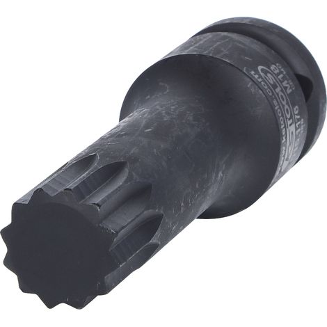 KS Tools 1/2 Kraft-Bit-Stecknuss XZN,lang,M18 (1/4)