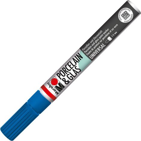 MARABU - PENNARELLO PER PORCELLANA E VETRO 1-2MM GENZIANA 142 (1/3)