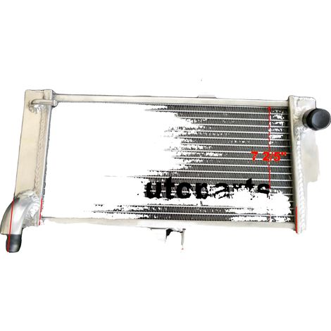 Radiador de aluminio, 2,5 kg, compatible con Suzuki GSF1250 Bandit 2007-2014, GSX650F 2008-2016, 40 % más de capacidad de refrigeración, construcción soldada con TIG. (1/5)