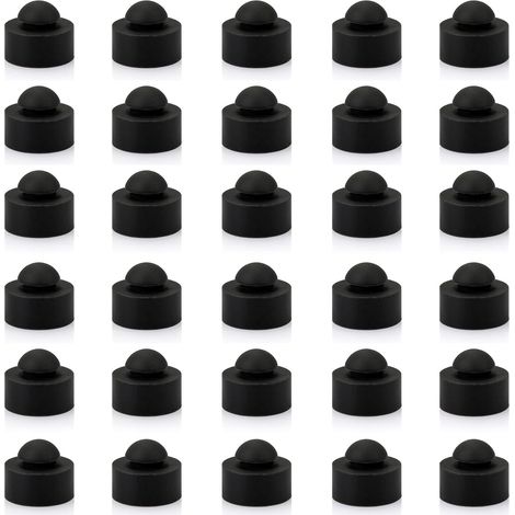 30er-Pack Gummifüße für Slow Cooker, Ersatzbeine für Slow Cooker, 1/2 Zoll Durchmesser, passend für 1/4 Zoll Stoßstangenlöcher, Verwendung in 1/16 Zoll Plattenstärke, vielseitig einsetzbar (1/5)