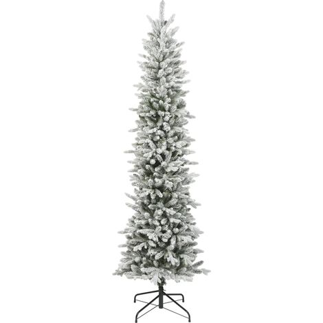 Albero di Natale Slim Fir verde innevato Ø68 × H210 cm (1/4)