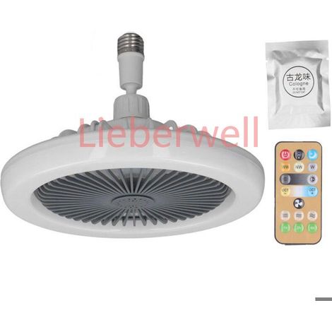 Petit ventilateur de plafond Zoternen avec télécommande pour éclairage, douille E27, vitesse réglable, fermé, 85,265 V (1/5)