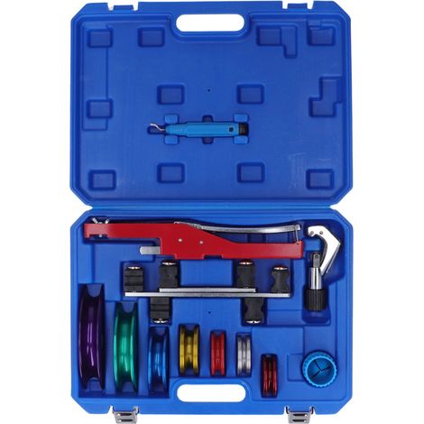 Kit de cintrage de tubes à cliquet pour tuyaux de réfrigération, 7 matrices, angle de 90°, outil de cintrage multi-tubes pour systèmes CVC, 1/4-7/8 pouce (6-22 mm) (1/5)
