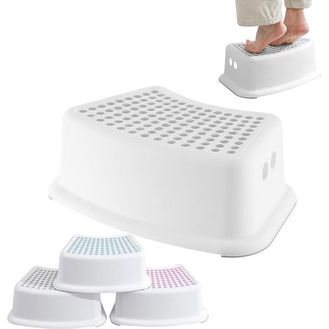 Marchepied Toilette Enfant - 1 Pièce - Polypropylène - Antidérapant - Salle De Bain - 37x25x13 Cm (1/5)