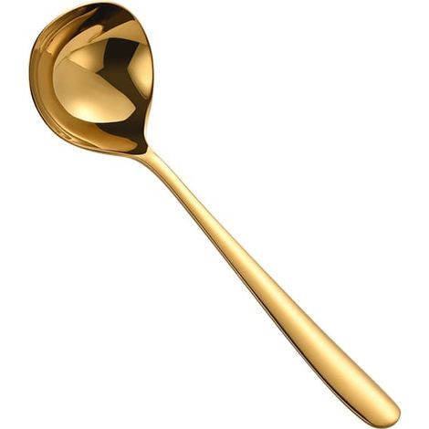 louche à soupe en acier inoxydable doré (1/4)