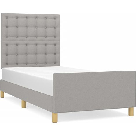 Maison Exclusive - Giroletto senza Materasso Grigio Chiaro 100x200 cm Tessuto (1/5)
