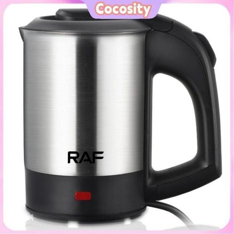 Cocosity bouilloire électrique en acier inoxydable Mini Bouilloire électrique 1000 W electromenager purificateur Prise UE argentée (1/5)
