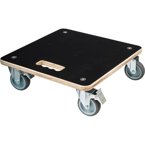 Carro Nature de madera negra 38 x 38 cm capacidad 250 kg (1/3)