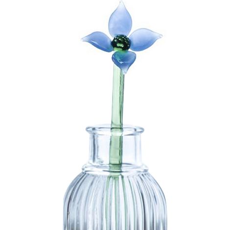 Bouquet de fleurs en verre soufflé à la main, ornement décoratif pour bureau, maison ou fête. (1/5)