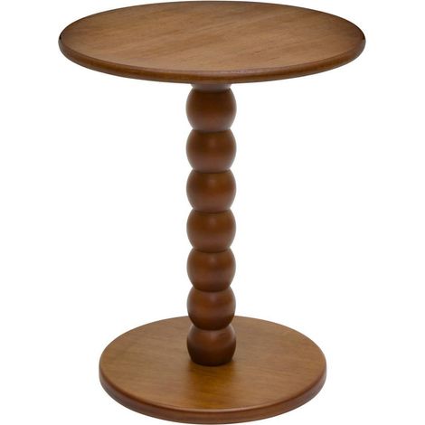 Table d'Appoint Design "Chamlo" 46cm Marron (1/5)