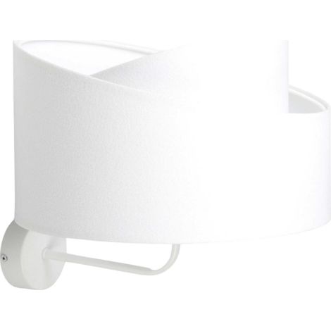 Applique velours design ambiance douce compatible LED chambre enfant - Blanc velours microfibre intérieur blanc (1/5)