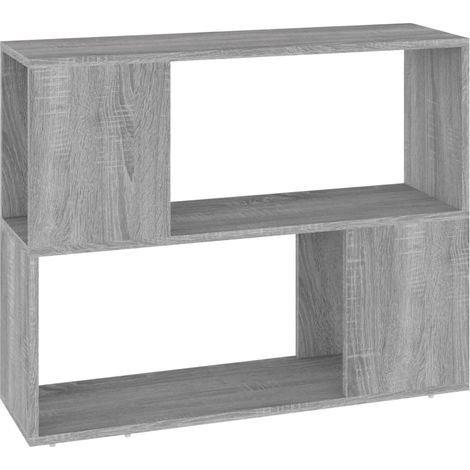 Maison Exclusive - Bücherregal/Raumteiler Grau Sonoma 80x24x63 cm