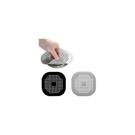 2 Pcs Protection de Drain de Silicone, Filtre Evier avec Ventouse pour Cheveux Baignoire, Douche, Vidange, Cuisine, Bain, Buanderies (1/5)
