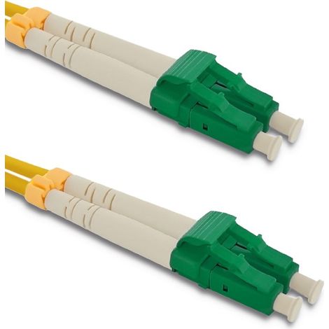 Cable de conexión de fibra óptica Qoltec LC/APC - LC/APC  Monomodo  9/125  G652D  Dúplex  1 m (1/3)
