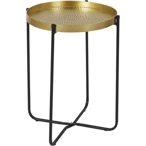 Table d'Appoint Design "Alia" 35cm Or (1/5)