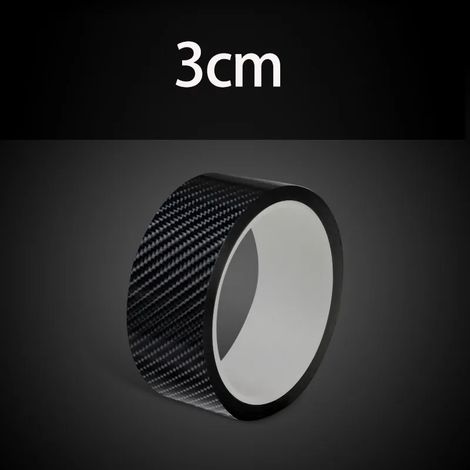 (10 m,3 cm) Bande de protection de seuil de porte de voiture en fibre de carbone,anti-rayures,noire (1/2)