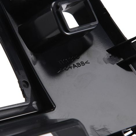Available in one color only: Black Material: Plastic Car radio mounting frame, DVD player mounting frame, vehicle interior.