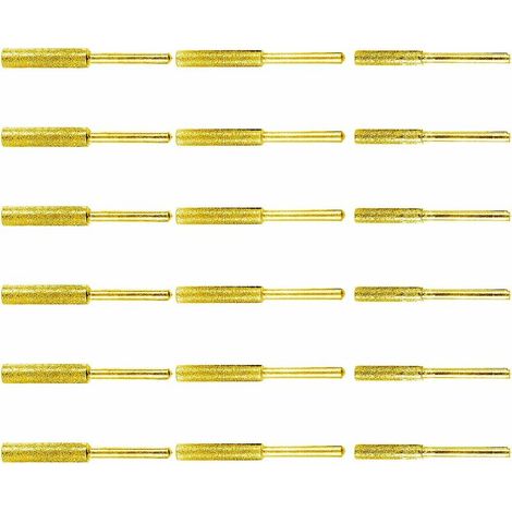 VURAHOME - 18 pcs Diamant Affûteur de Tronçonneuse Burr Stone Whetstone Tool - Meules d'affûtage et d'affûtage pour chaîne de tronçonneuse - 4 mm, 4,8 mm et 5,5 mm - pour céramique, verre de jade, car (1/5)