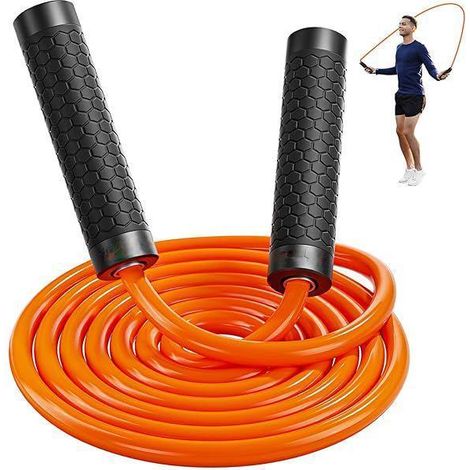 Corde à Sauter Poids - 450 g - Réglable en Longueur - Pour Entraînement Cardio, Boxe, Fitness Maison - 1 Pièce (1/4)